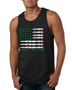Camiseta sin mangas Dope Nation Flag Weed Mary Jane para fumar marihuana para hombre - Imagen 1 de 5