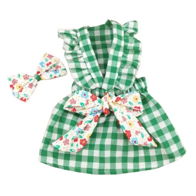Pet Skirt Pet Bow Skirt Plaid Skirt Floral Skirt Dog Skirt Skin Friendly η - Image 1 of 4