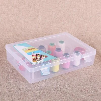 Thread Storage Box 24 Spool Sewing Bobbins Box Reels EMPTY Container Case Holder - Image 1 of 4