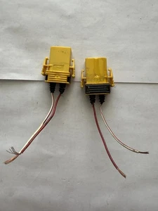 96-02 BMW Z3 Exterior Door Handle WIRE CONNECTORS PAIR USED OEM - Picture 1 of 5