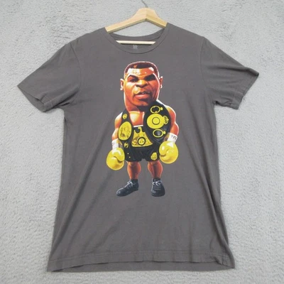 Bobby Fresh Boxer Shirt Mens Medium Gray Mike Tyson Graphic Tee Boxing Champion - Image 1 of 4