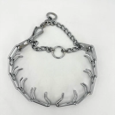 Herm Sprenger Ultra Plus Prong Training Collar 3.0mm Chrome Scissor Snap Germany - Image 1 of 4