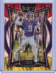 J,J, McCARTHY 2024 Select RED and YELLOW SHOCK #24 MINNESOTA VIKINGS Michigan - Bild 1 von 2