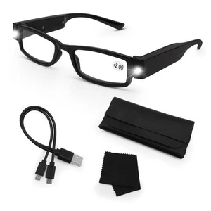 Magnifying Glasses with Light Rechargeable Reading Glasses with Lights Anti B... - Picture 1 of 7