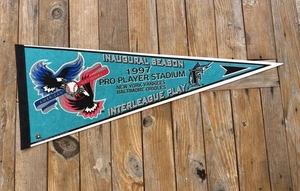 Vintage MLB Pennant Florida Marlins vs. Balitmore Orioles 1997 Inaurgural Season - Picture 1 of 6