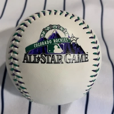 Colorado Rockies 1998 All Star Game Hershey’s Syrup Souvenir Baseball Ball V2 - Image 1 of 4