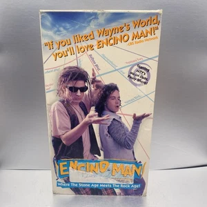 Encino Man (VHS, 1992) Pauly Shore Brendan Fraser Sean Astin Rare Cult Comedy - Imagen 1 de 5