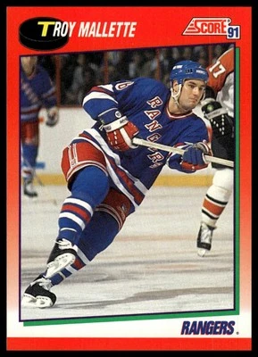 1991-92 Score Canadian English #178 Troy Mallette - Image 1 of 2