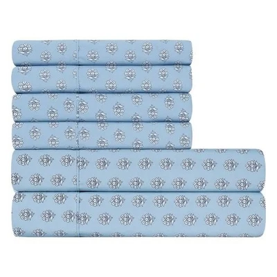 Juego de sábanas impresas de 4 piezas South Point Home Fashions - Completo/Doble | 17" Extra De... Foto 1 de 4