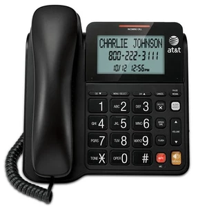 Corded Speakerphone with Display - BLACK - Zdjęcie 1 z 1