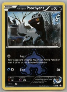 Team Aqua's Poochyena Common Double Crisis 16/34 NM - Picture 1 of 2