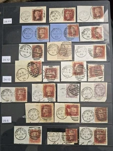 GB REINA VICTORIA COLECCIÓN LÍNEA SELLOS GRABADOS USADOS EN PIEZAS. - Imagen 1 de 1