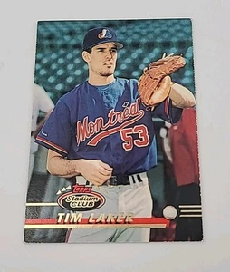 1993 Topps Tim Laker #18 Stadium Club Montreal Expos Baseball Card - Picture 1 of 2