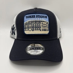 New York Yankees Stadium Patch New Era 9FORTY A-Frame Trucker Snapback Mütze Cap - Bild 1 von 6