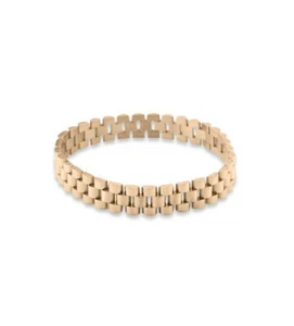 Bracciale uomo in acciaio inox a maglie tono bronzo rosa - 14167rose - Foto 1 di 1