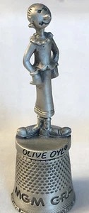 MGM GRAND Olive Oyl 1993 pewter thimble KFS/TM HEARST - Picture 1 of 12