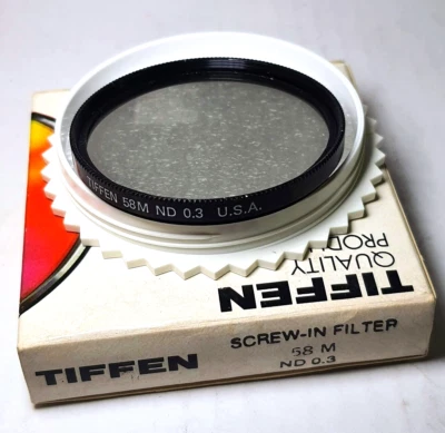 Tiffen 58mm Neutral Density ND 0.3 Glass Lens Color Conversion Filter 58 mm USA - Image 1 of 4