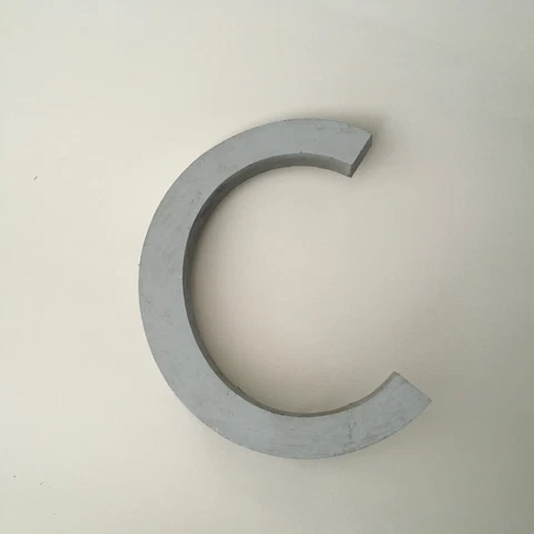 9" Cast Aluminum Letters Mid-century Modern - Various Available - VINTAGE Cover
