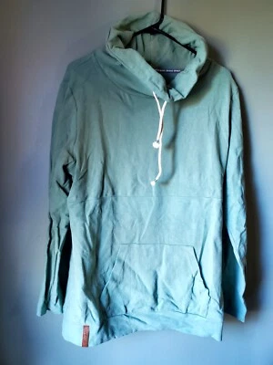 Ampersand Avenue Women's Cowl Neck Green Pullover XXXL Pouch Pocket - Image 1 of 4