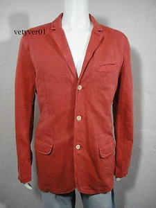 New TOMMY HILFIGER Denim Linen/Cotton Blazer Jacket Red(BAKED APPLE) size XL - Picture 1 of 12