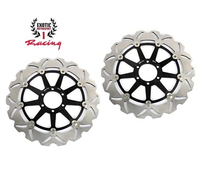 2 Front Brake Disc Rotors Set KTM Superduke 990 2005-2012 Floating Wave Rotors - Image 1 of 4