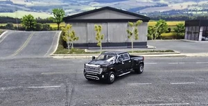 2022 GMC Sierra 3500 Denali Dually - Black 1:64 Scale - Karson Diecast Co 51544A - Picture 1 of 9