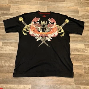 Crown Holder Regius Vestio Black Sword Embroidered T-Shirt, Size Large - Picture 1 of 9