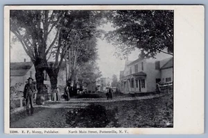 Pottsville New York North Main Street Postcard c1905 - Picture 1 of 2