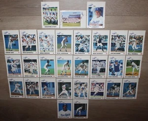 Juego completo de 30 cartas 1986 Los Angeles Dodgers LAPD - Valenzuela 34 Hershiser 55 - Imagen 1 de 9