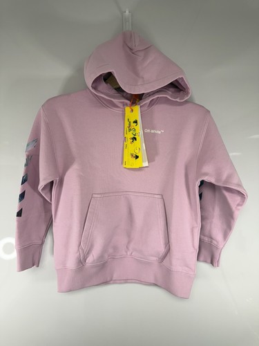 Felpa con cappuccio OFF WHITE KIDS Marble Arrow età 6 ORIGINALE #R9
