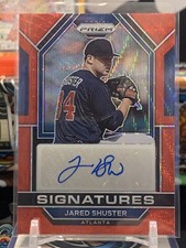 2023 Prizm Baseball Jared Shuster Signatures Prospect Braves  Red Prizm AUTO HP