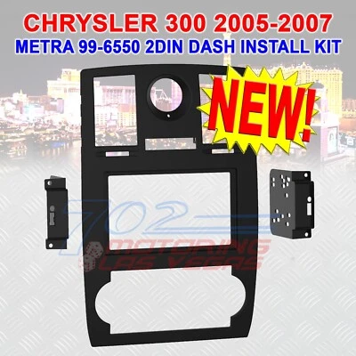 KIT TABLERO DOBLE DIN METRA 99-6550B PARA SELECT 2005-2007 CHRYSLER 300 05 06 07 Foto 1 de 2