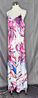 Unbranded - Polyester Floral Print Long Sundress - Size 4XL - Image 1 of 2