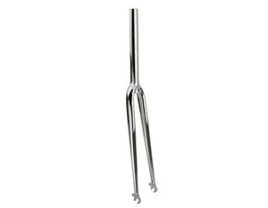 700c BICYCLE FORK THREADLESS 1-1/8" CHROME FIXIE ROAD TRACK MTB HYBRID - Picture 1 of 1