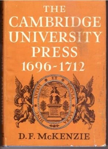 Cambridge University Press 1696-1712 VOL II Only by D F McKenzie - Imagen 1 de 1