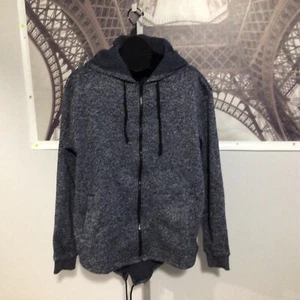 PJ Mark Gray Full Zip Long Sleeve Hooded Pocket Sweater Hoodie 2XL - Picture 1 of 10
