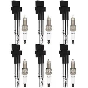 6 Pack For Porsche Cayenne 3.2L V6 2006-2004 Ignition Coil and Spark Plug - Foto 1 di 12