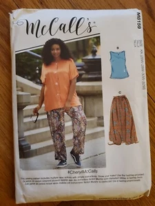 Shirt Top Skirt Pants Women's Plus size 26w-32w McCall's 8159 Sewing Pattern FF - Picture 1 of 2