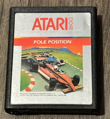 Pole Position Atari 2600 1983 Atari Edition Cartridge Racing Cleaned & Tested! - Image 1 of 4