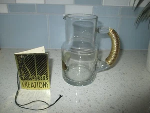 ERNEST SOHN COLLECTIONS Mini Glass Pitcher VTG 60's Mid-Century Modern ~ NWT - Picture 1 of 14