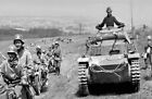 WW2 Picture Photo Tank Panzer II motorized unit 10th Panzer Division 0850