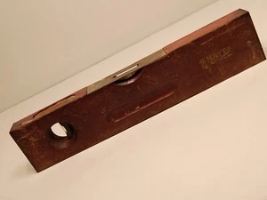 Vtg 12in 2 Bubbles Level Rare Original Used "Mayes" Written on Front - Picture 1 of 12