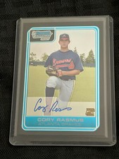 2006 Cory Rasmus DP78 1st Bowman Chrome Refractor Autograph Baseball Card MLB