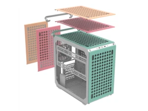 Cooler Master QUBE 500 Flatpack Macaron Small High Airflow Mid-Tower ATX Customi - Picture 1 of 9