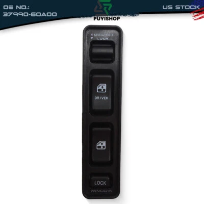 Power Window Master Lifter Control Switch For Suzuki Vitara 1992-2004 Front Left Foto 1 de 4