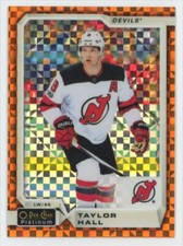 2018-19 O-Pee-Chee Platinum Orange Checkers Taylor Hall /25 #24