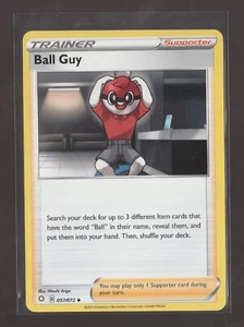 Tarjeta de entrenador de apoyo poco común Pokémon Shining Fates Ball Guy #057 2021 - Imagen 1 de 2