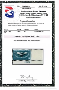EXCEPTIONAL GENUINE SCOTT #1266 MINT PRISTINE OG NH PSE CERT GRADED XF-SUPERB 95 - Picture 1 of 3