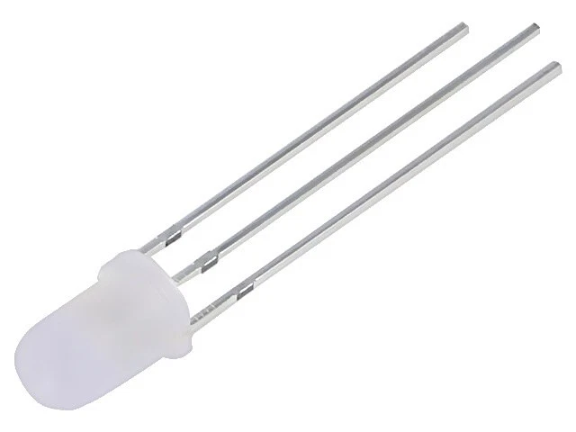 5X OSYPPA5B62A-1MA LED jaune/vert 5mm 60° avant : bombé 1,9-2,4/2,7-3,2VDC OPT - Photo 1/1