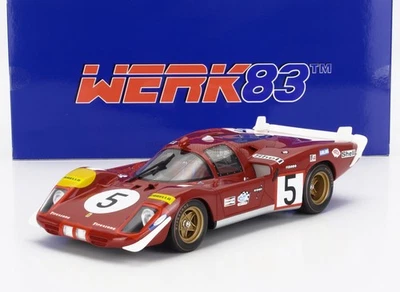 MODELLINO AUTO STATICO WERK83 FERRARI 512S LE MANS 1970 ICKX SCHETTY SCALA 1/18 - Immagine 1 di 4
